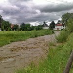 Hochwasser führender Schöckelbach