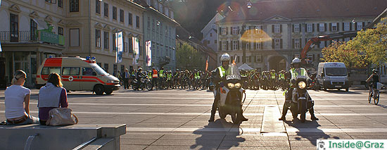 CityRadeln Foto Polizei CityRadeln Polizeieskorte
