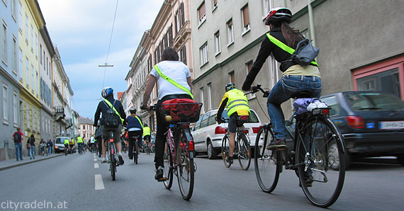 Grazer CityRadeln Foto Unterwegs