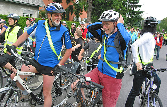 CityRadeln Foto Warten an der Ampel