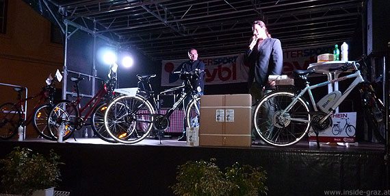 E-Bikes und andere Gewinne bei der Tour de Graz