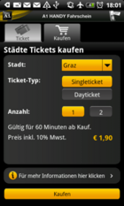 Grazer Linien Online Smartphone Fahrschein App