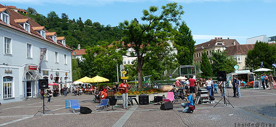 Musik beim Lendwirbel am Mariahilferplatz