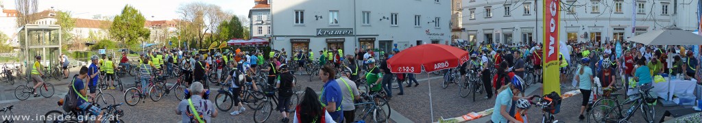 radfahrer mariahilferpaltz graz
