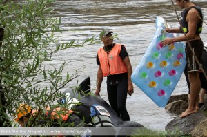 Rote Nasen Lauf Fluss