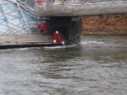 Murinsel Verklausung Feuerwehr Einsatz