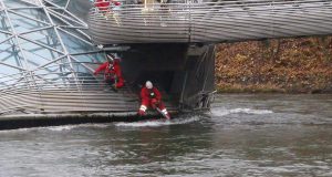Murinsel Verklausung Feuerwehr Einsatz