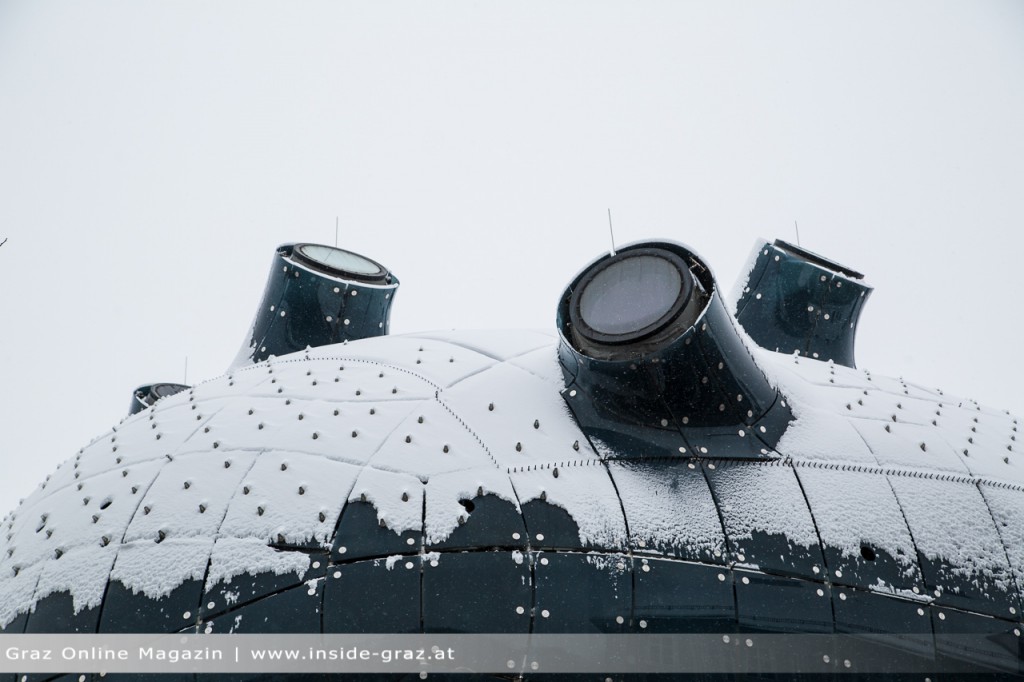 Kunsthaus Winter Schnee Graz