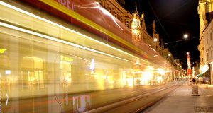 Strassenbahn in der Herrengasse