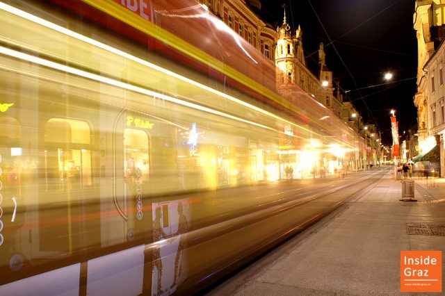 Strassenbahn in der Herrengasse