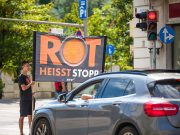 Rot Kreuzung Stop