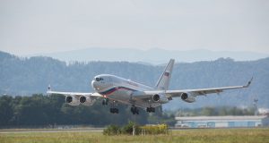 Putin Präsidentenmaschine Flughafen Graz