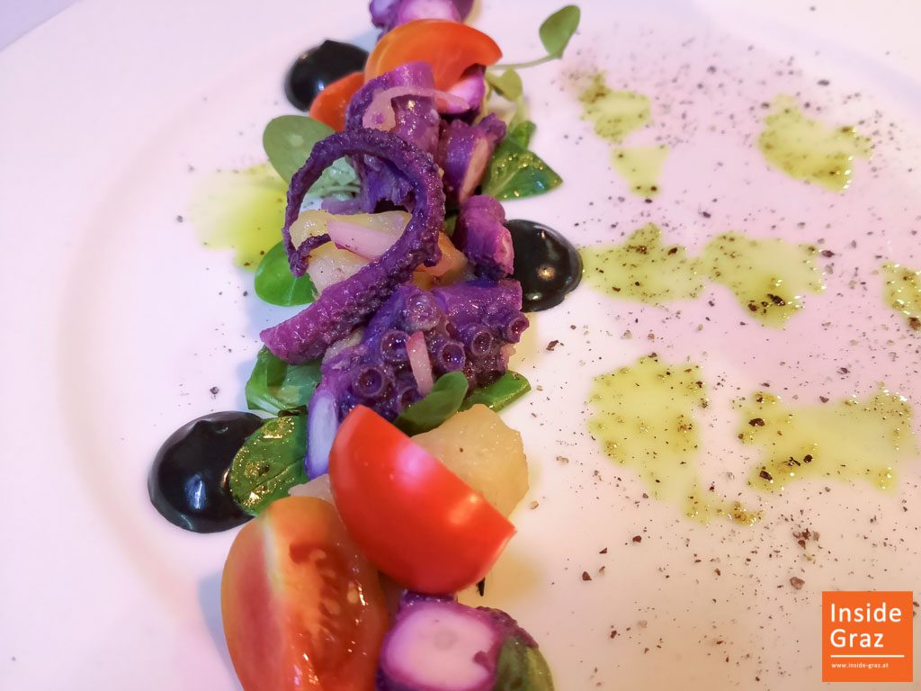 Oktopus Salat im Kornati