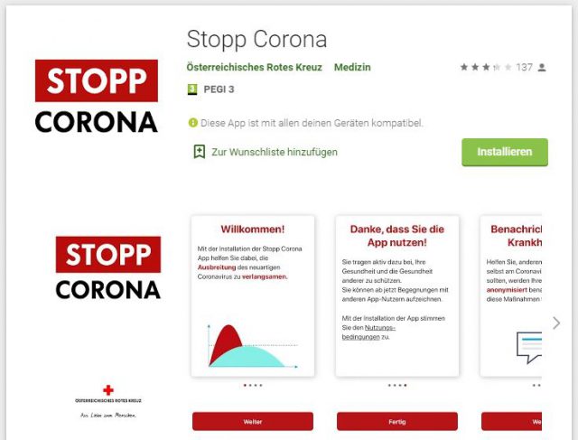 Stopp Corona App