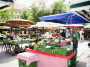 Einkaufen am Bauernmarkt in Graz
