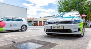 E-Auto laden in der Stadt