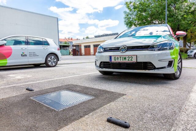 E-Auto laden in der Stadt