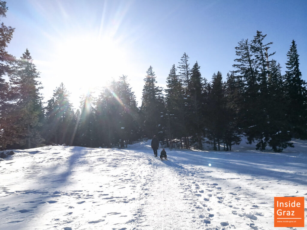 Im Winter mit Kind und Familie am Schöckl