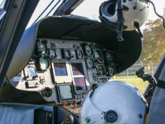 Rettungshubschrauber Cockpit