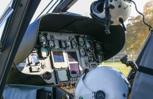 Rettungshubschrauber Cockpit