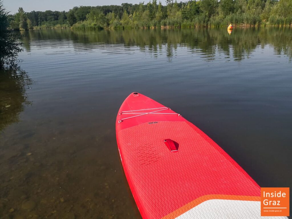 Stand Up Paddle Board in der Mur