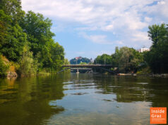 SUP Augartenbucht Mur Graz