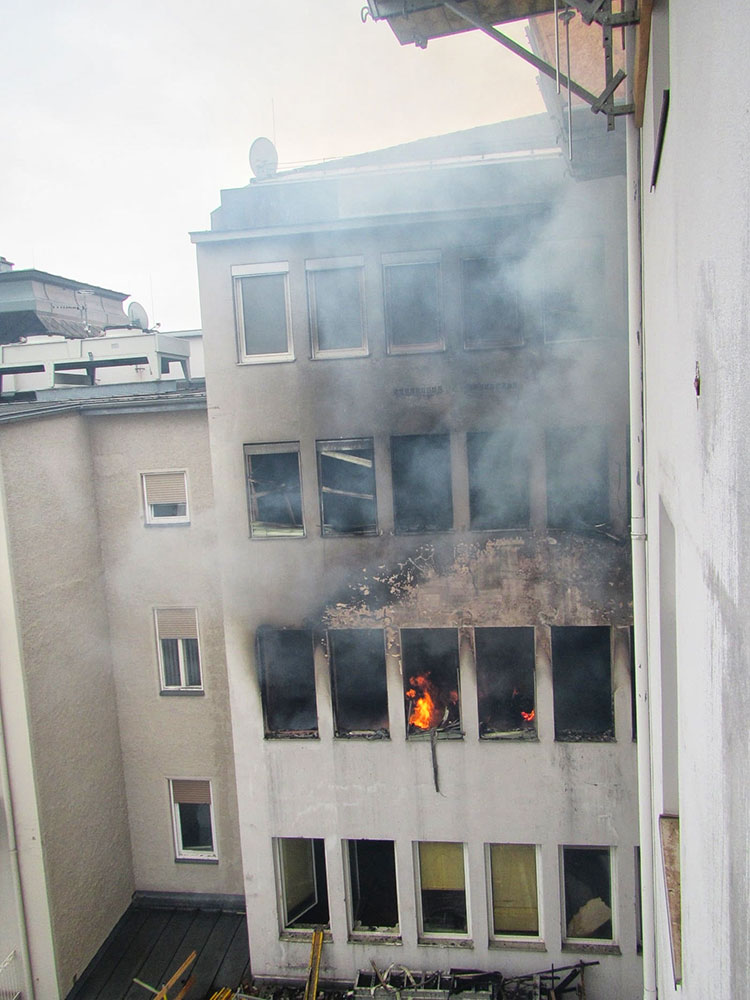 Brand in Grazer Innenstadt