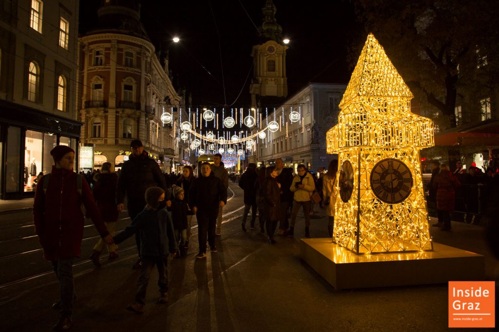 Advent Beleuchtung in der Herrengasse