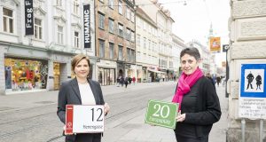 Hausnummerntafeln in Graz