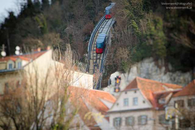 Schlossbergbahn Fahrt