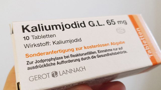 Kaliumjodid Tabletten bei Atomunfall