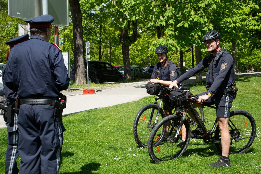 Fahrradpolizei in Graz