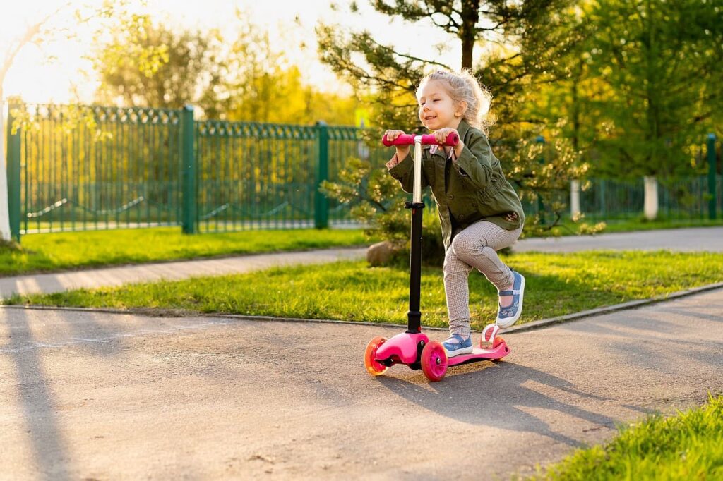 Tretroller für Kinder mit drei Räder