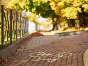 Radfahren im Herbst