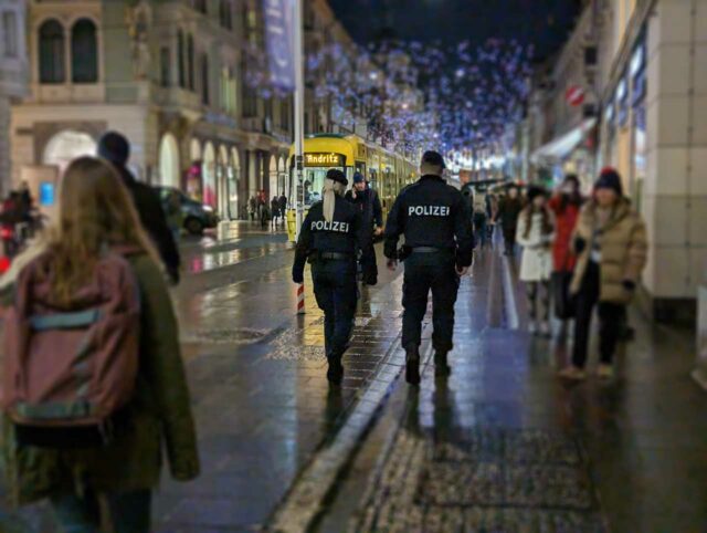 Polizei in der Innenstadt