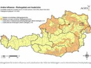 Ausbreitung Geflügelpest in Österreich Anfang 2023