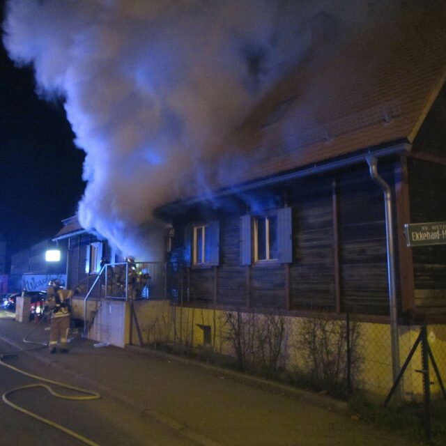 Holzhaus Brand in der Straßganger Straße