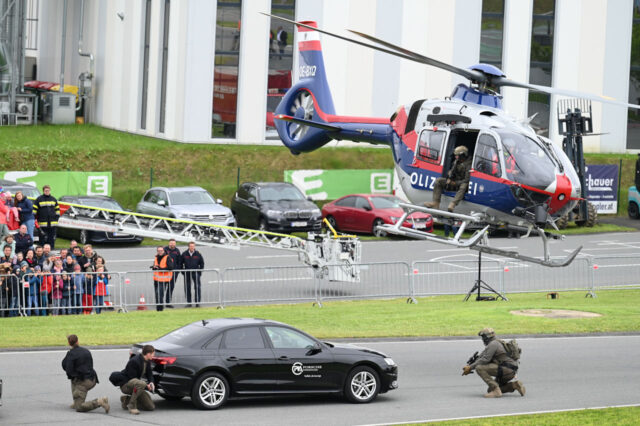 Polizeihubschrauber Cobra Vorführung