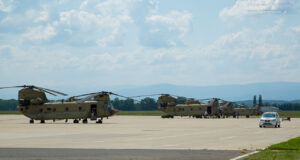 US Chinook am Flughafen Graz