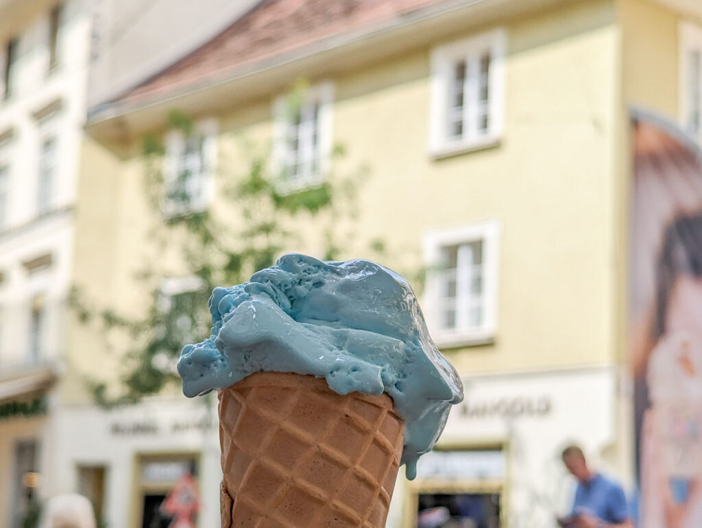 Eis Essen in Graz