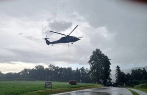 Bundesheer Hubschrauber Starkregen