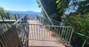 Schloßbergbahn Brücke gesperrt