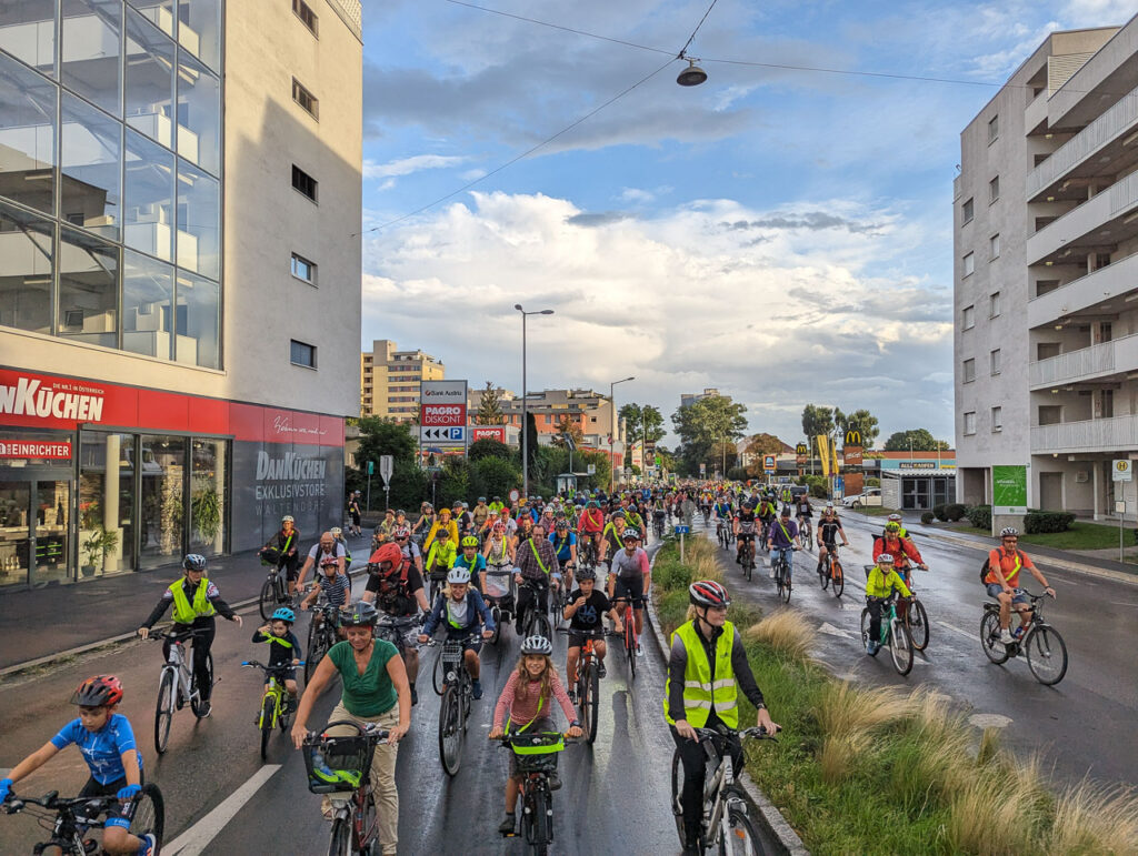 Tour de Graz Radfahren im Regen