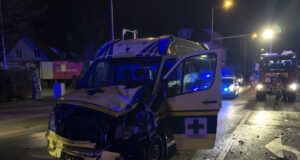 Kollision Rettungsauto