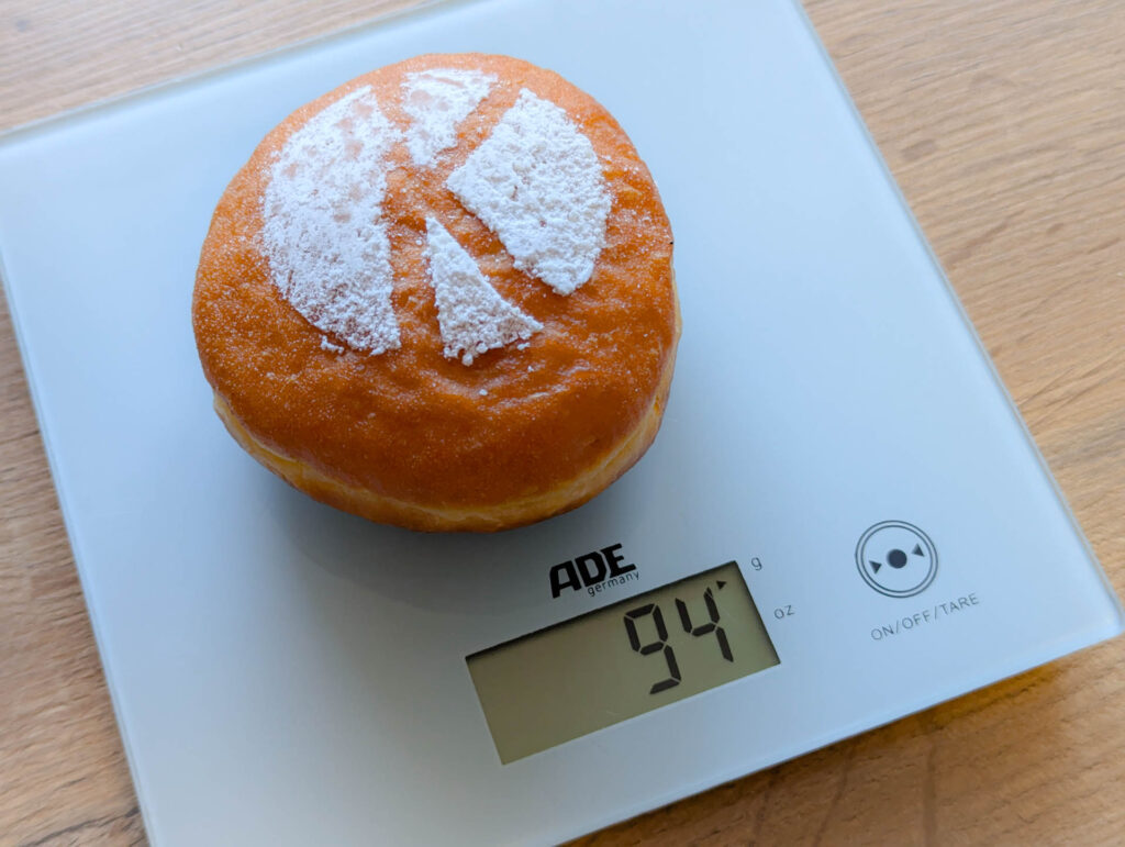 Kristinas Meisterkonditorei Krapfen Gewicht