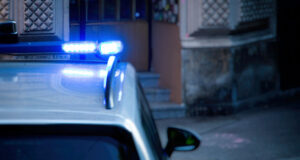 Polizeiauto mit Blaulicht