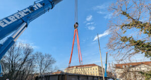 Tegetthoffbrücke Anhub