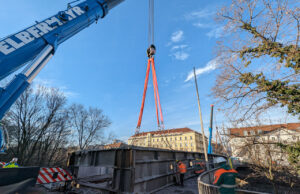 Tegetthoffbrücke Anhub