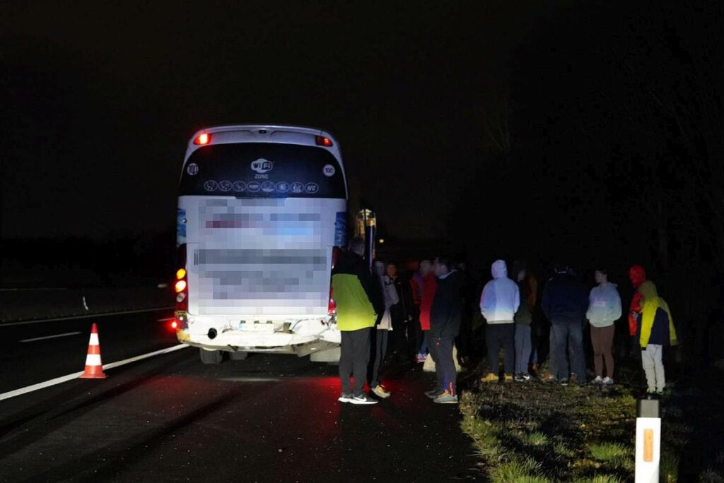 Unfall ungarischer Bus