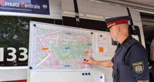 Grazer Volksgarten Schutzzone Polizei